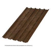 Профилированный лист МеталлПрофиль МП-35x1035-B (ECOSTEEL_MA-01-МореныйДуб-0,5)