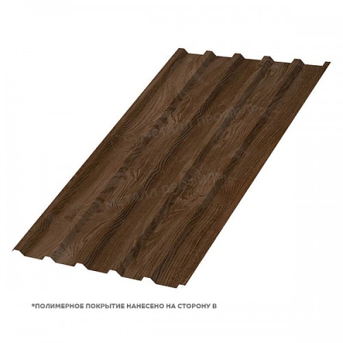 Профилированный лист МеталлПрофиль МП-35x1035-B (ECOSTEEL_MA-01-МореныйДуб-0,5)