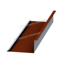 МеталлПрофиль Планка примыкания нижняя 250х122х2000 (AGNETA-20-Copper\Copper-0.5)