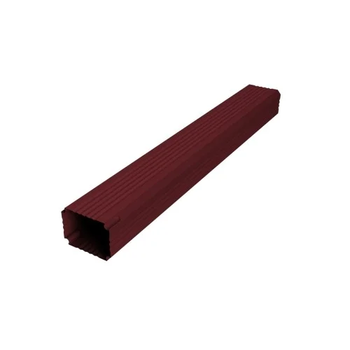 Труба гофрированная Vortex Lite 76х102х1000мм PE RAL 3005 красное вино